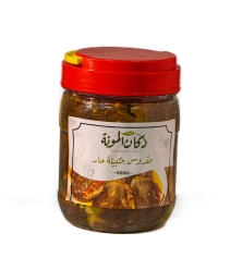 مقدوس بالتتبيلة الحارة