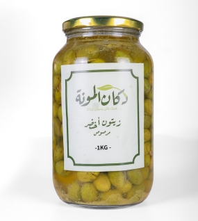 زيتون اخضر مرصوص