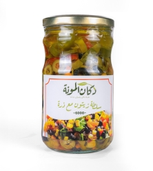 سلطة زيتون مع ذرة